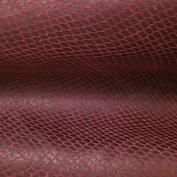 Catherine Malandrino dark burgundy faux leather open jacket Sz 2X - Picture 4 of 10